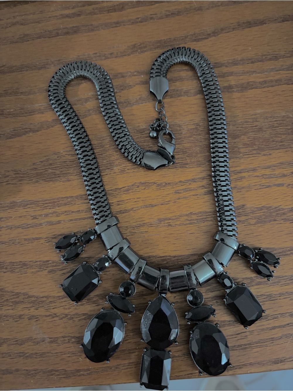 Stunning Black Gemstone Necklace